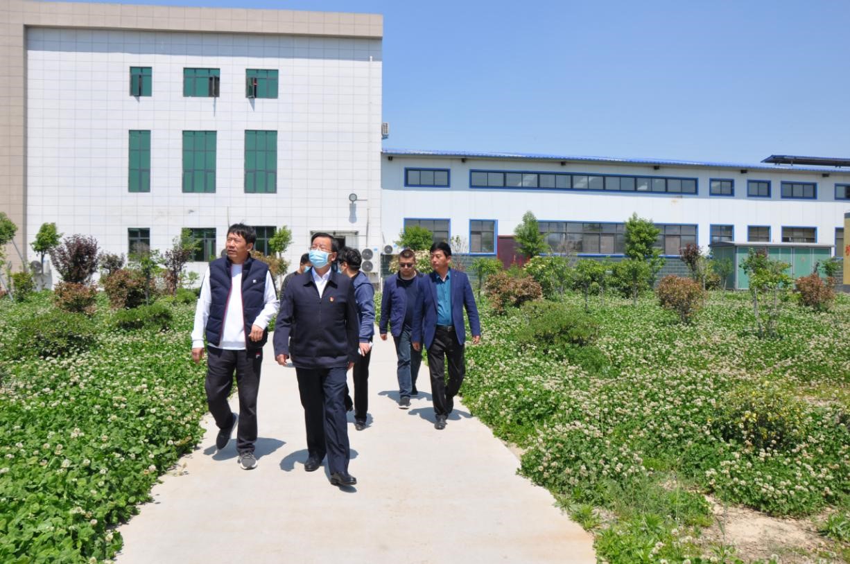 商丘市委常委、宣傳部部長王全周一行蒞臨睢縣瑞亞牧業(yè)有限公司調研