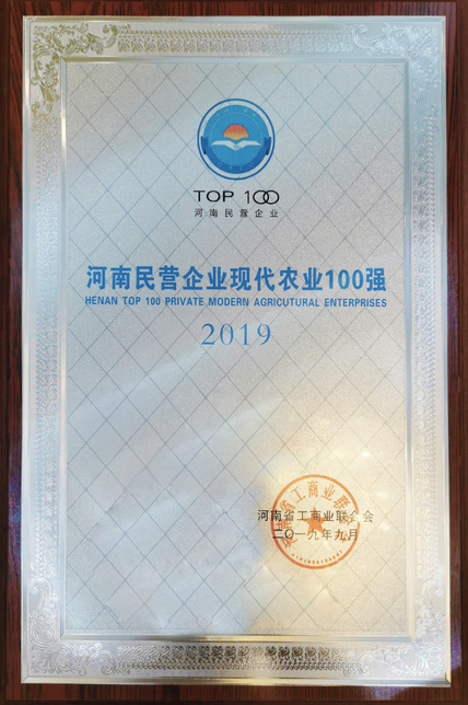 2019河南民營企業(yè)現(xiàn)代農(nóng)業(yè)100強(qiáng)